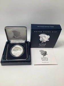 2024-P Peace Silver Dollar Unc US Mint $1 Commemorative .999 OGP Box COA - Picture 1 of 3