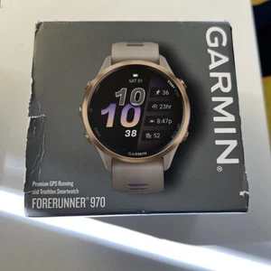 Garmin Forerunner 970 Running & Triathlon GPS Smartwatch, AMOLED Display, Music - Zdjęcie 1 z 3