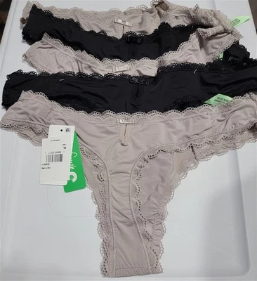 NUEVO Tanga Honeydew 5PR XL micro y encaje 85234 negro topo 114079 Foto 1 de 2