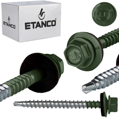 Bauernschrauben GTF2 Z14 4,8x60mm RAL 6020 - Bild 1 von 4