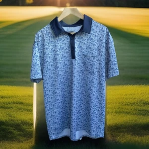 Bylt Poloshirt Herren XL Blumenmuster AOP Kurzarm - Bild 1 von 4