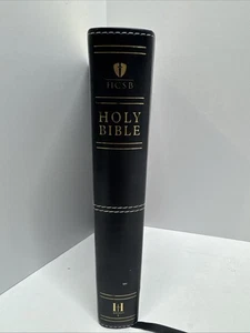 HCSB Large Print Compact  Reference Bible (Black & Red)) - Picture 1 of 5