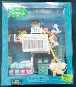 Raro orso peluche Mattel Furryville Bearyweathers 2004 alla buonanotte giocattolo famiglia - Foto 1 di 7