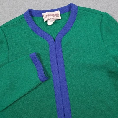 Vintage Castleberry Suit Jacket Women 12 Blazer Stretch Business Made in USA - Image 1 of 4