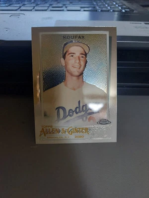 Tarjeta de béisbol Sansy Koufax Topps cromada Allen & Ginters  Foto 1 de 2