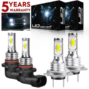 Para Mazda 3 i S Sedán 4 Puertas 2.0L 2.3L 2004-2009 CSP Faros LED 9005 H7 - Imagen 1 de 14