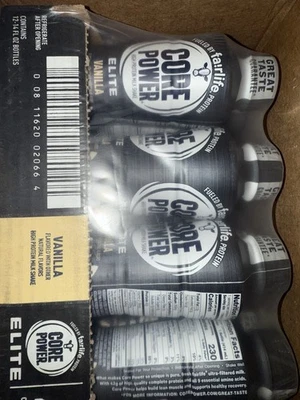 Core Power Elite高蛋白奶昔,香草,42克瓶,14盎司,12磅BB 5/2026 — 第 1/2 张图片