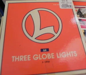 LIONEL #64 SIX STREET LAMPS BLACK train lights post war style poles 6-12926 - Picture 1 of 3