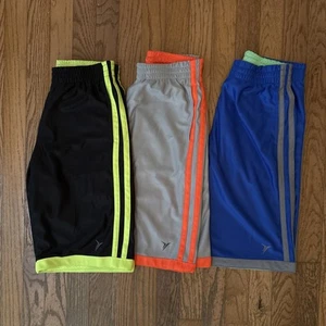 Lot of 3 Old Navy Active Basketball Shorts Reversible Mesh Pockets Drawstring L - Picture 1 of 12