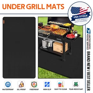 90"x48" BBQ Gas Grill Floor Mat Fire Retardant For Outdoor Under Grill Protectio - Picture 1 of 18