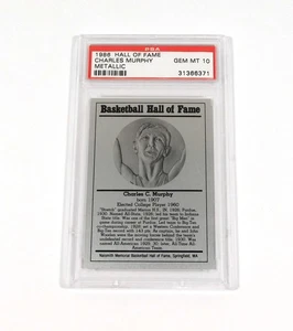 Salón de la Fama del Baloncesto 1986 Charles Murphy Metallic PSA 10 - Imagen 1 de 2