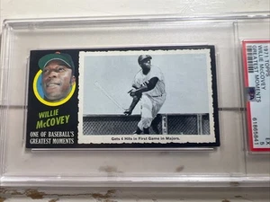 PSA 5 1971 TOPPS GREATEST MOMENTS #52 WILLIE MCCOVEY SAN FRANCISCO Centered EX - Picture 1 of 8