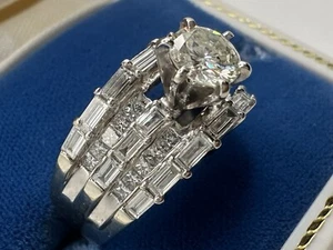 ✨Stunning Natural 18K White Gold Diamond Ring 2.48ct,VS1-VS2, Appraised $16,280 - Bild 1 von 7