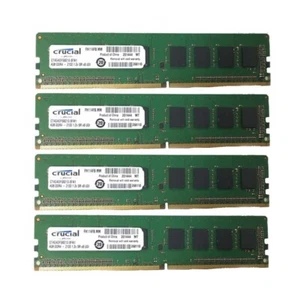 For Crucial 4x 4GB 1RX8 DDR4 2133P PC4-17000mhz 288pin 1.2V Desktop Memeoy DIMM! - Picture 1 of 1