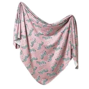 Copper Pearl Bloom Knit Swaddle Blanket Polyester Size 0-3 Months - Zella - Picture 1 of 6