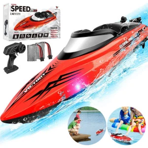 2,4GHz 20 KM/H High Speed RC Boot Ferngesteuertes Rennboot Speedboot Schiff Boot - Bild 1 von 16