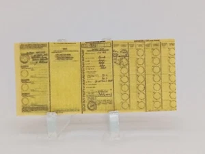 Casa de muñecas escala 1:12 miniatura, libro de registro de vehículo (Vintage) - Imagen 1 de 3