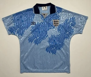 VINTAGE ENGLAND NATIONAL TEAM 1992 1993 THIRD FOOTBALL SHIRT SOCCER JERSEY RARE - Picture 1 of 12