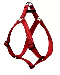 Imbracatura step-in cane lupino 1/2" ROSSO 10"-13" nylon regolabile nuova USA - Foto 1 di 1