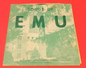 1968 Ypsilanti MI Eastern Michigan University 45 Record "Canzoni dell'UEM" - Foto 1 di 3
