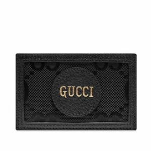 NEW Gucci Men's GG Eco Nylon Cardholder in Black Wallet - Picture 1 of 7