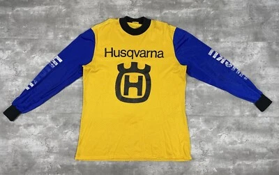 CAMISETA DE MOTOCROSS HUSQVARNA HUSKY VINTAGE AÑOS 70 VIKING XL MOTO MOTO MOTO Foto 1 de 4