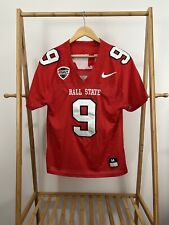 Drew Plitt #9 Ball State University BSU Cardinals Nike Dri-Fit Football Jersey M