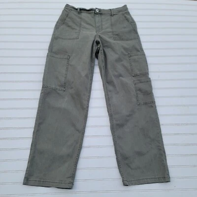 Pantalones de algodón para mujer No Boundaries Juniors verde oliva L (11-13) Foto 1 de 4