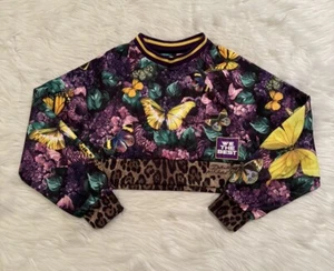 Dolce & Gabbana x DJ Khaled New Cropped Sweatshirt Floral Butterfly Print 38 - Picture 1 of 8