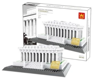 Wange оригинальный подлинный Lincoln мемориал строительный блок набор 979 шт. 4216 - Изображение 1 из 4