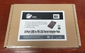 NEW Sealed SIIG 8-Port USB to RS-232 Serial Adapter Hub JU-SC0211-S1 - Picture 1 of 2