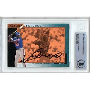 Vladimir Guerrero Signed 1997 SP Great Futures #10 RC Beckett BAS Slabbed Expos - Picture 1 of 6
