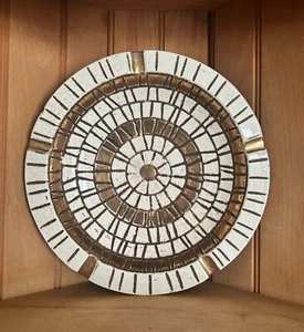 Vintage Mid Century Modern Mosaic Style Ceramic Mosaic Ashtray Console Bowl - Picture 1 of 5