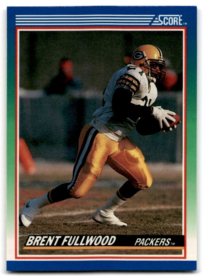 1990 Score Brent Fullwood Green Bay Packers #6 - Image 1 of 2