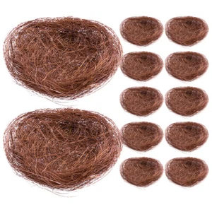 12pcs Artificial Bird Nest Bird Egg Nest Decorative Ornament Art Craft - Picture 1 of 12