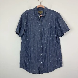 Foundry Supply Co Herren Chambray Maritim Kurzarm Knopfleiste Größe XLT - Bild 1 von 5