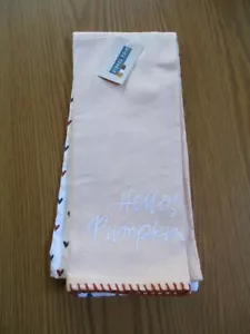 Hello Pumpkin Kitchen Dish Towels Set of Two Fall Decor Halloween - Picture 1 of 1
