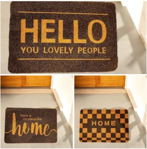 Zerbino zerbino antiscivolo cocco naturale benvenuto interno casa backdoor mat - Foto 1 di 4
