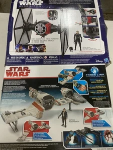 2 Star Wars Figure Playset Poe Dameron B3920 The Force Awakens Ski Speeder - Picture 1 of 2