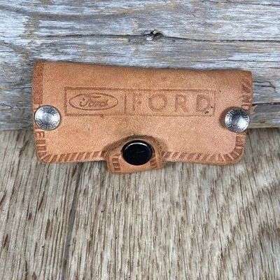 Кожаный рекламный держатель для ключей Ford Hansen Ford Sales, Inc. Grand Forks N. Dak. - Изображение 1 из 4