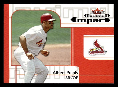 2002 Fleer Maximum Impact #251 Albert Pujols Cardinals 2ND YEAR! - Image 1 of 2