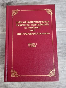 Index of Partbred Arabians HC New! Publisher copy! untouched! - Picture 1 of 12