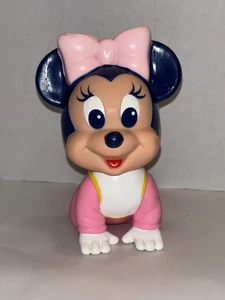Figura de juguete de plástico vintage 1984 Arco Walt Disney rosa bebé Minnie Mouse - Imagen 1 de 7