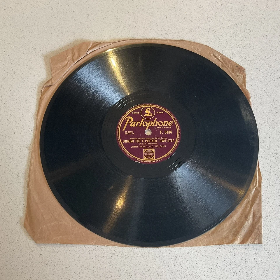 Jimmy Shand & His Band. Looking For A Partner - Silverton Polka 10" 78rpm - Image 1 of 4