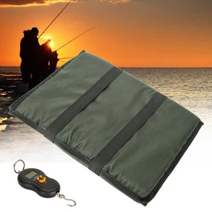 Hot Sale Iscas Pesca Unhooking Mat Green/Black With Digtal Weihgt Scales - Picture 1 of 25