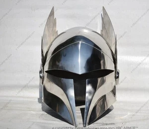 Casco Bo-Katan Medieval de Metal Forjado a Mano - Casco Premium Cosplay/Colección - Imagen 1 de 7