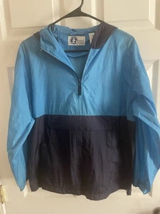 Arizona Jeans Youth Large 14/16 Lightweight Nylon Windbreaker Blue Zip Neck - Picture 1 of 4