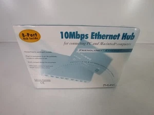 New Vintage Asante FH10TS-US 10Mbps 8-Port Eternet Hub - Picture 1 of 3