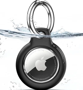 Waterproof Airtag Holder with Apple Airtags Keychain, Hard PC Air Tag Case - Picture 1 of 8
