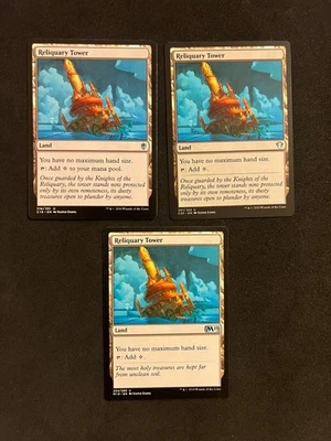 RELIQUARY TOWER x3 [C20/C16/M19] Magic MTG Cards LP - Image 1 of 2